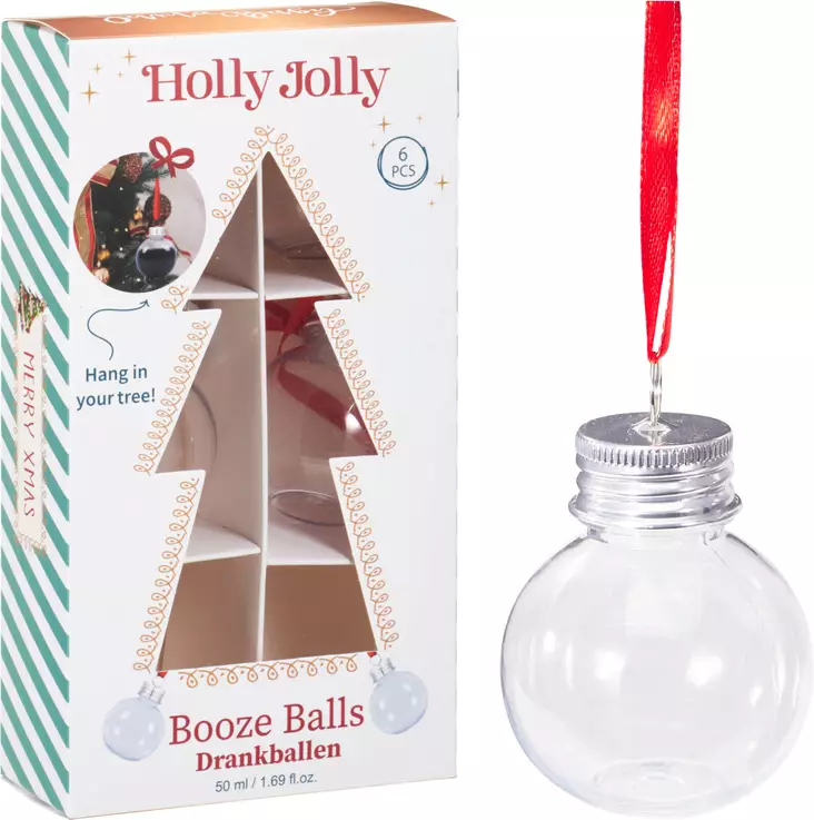 Booze balls joulupallo 50ml - Joulu - 8721037697897 - 1