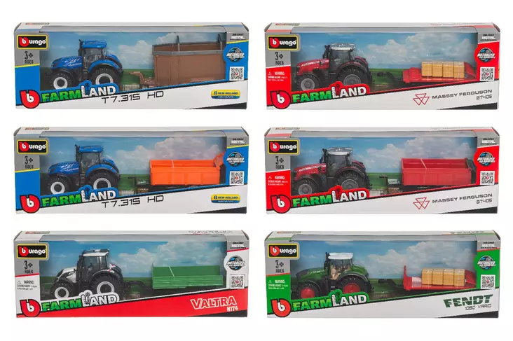 Burago traktori ja traileri - Leikkiautot ja kauko-ohjattavat autot - 6410416188287 - 1