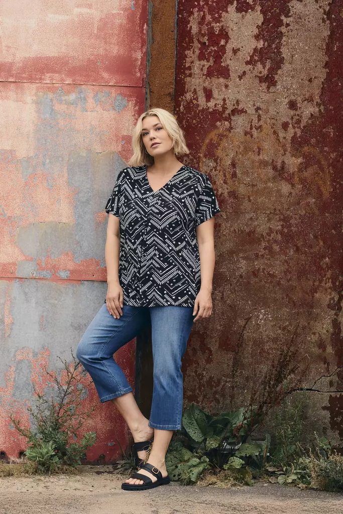 Ciso pusero valko musta kuviointi - Naisten paidat ja puserot - 571324243648 - 1