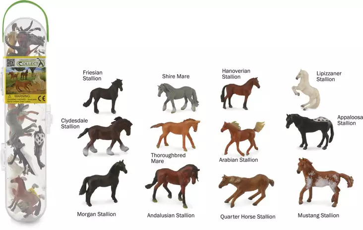 CollectA Minihevoset tuubissa - Leikkihahmot ja -setit - 4892900011097 - 1