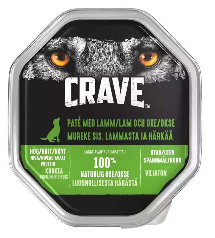 Crave mureke Lammasta&Härkää 150g - Koiran märkäruoat - 3065890149267 - 1