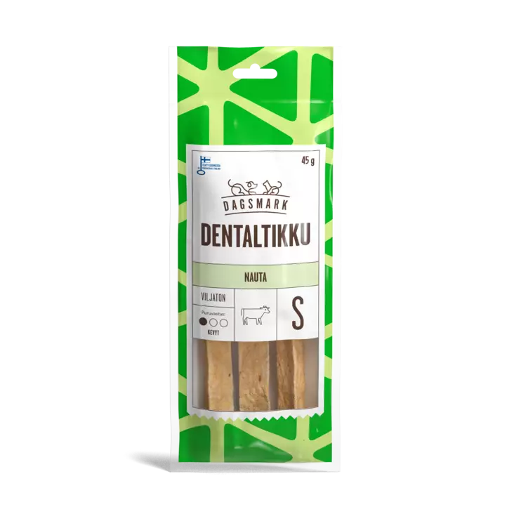 DM Dentaltikku nauta S 45g - Koiran luut - 6430066382897 - 1