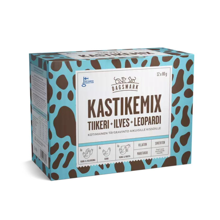 Dagsmark kastikemix kissoille 12x80g - Kissan märkäruoat - 6430066383627 - 1