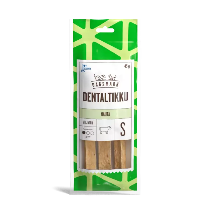 DM Dentaltikku nauta S 45g - Koiran luut - 6430066382897 - 1
