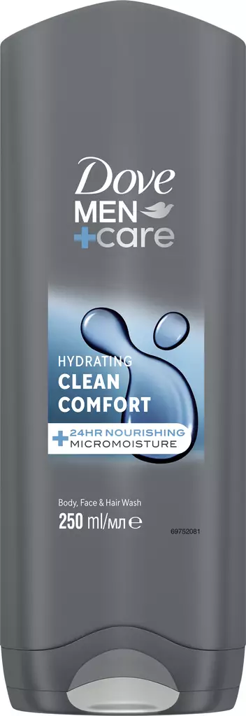 Dove Men+Care Suihkusaippua Clean Comfort 250ml - Suihkugeelit- ja saippuat - 8720181313417 - 1