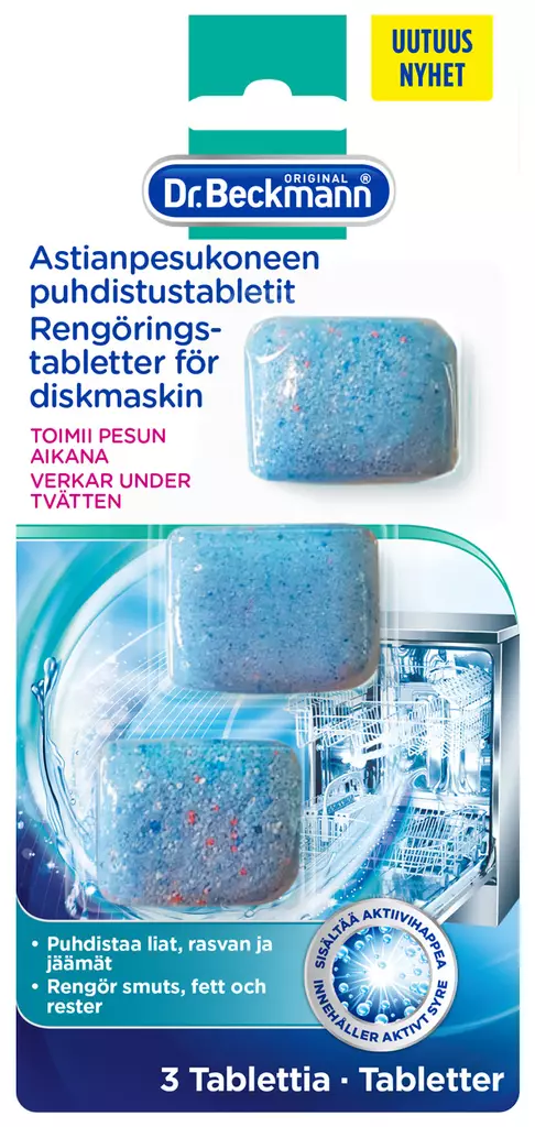Dr Beckmann 60g Astianpesukoneen puhdistustabletit - Erikoispesuaineet - 4008455570617 - 1