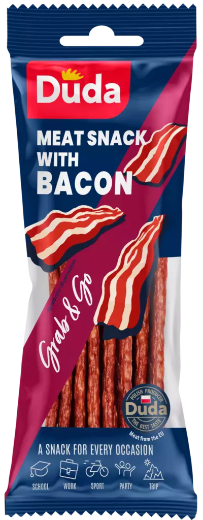 Duda Meat Snack Kabanos Bacon 95g - Elintarvikkeet - 5900331611867 - 1