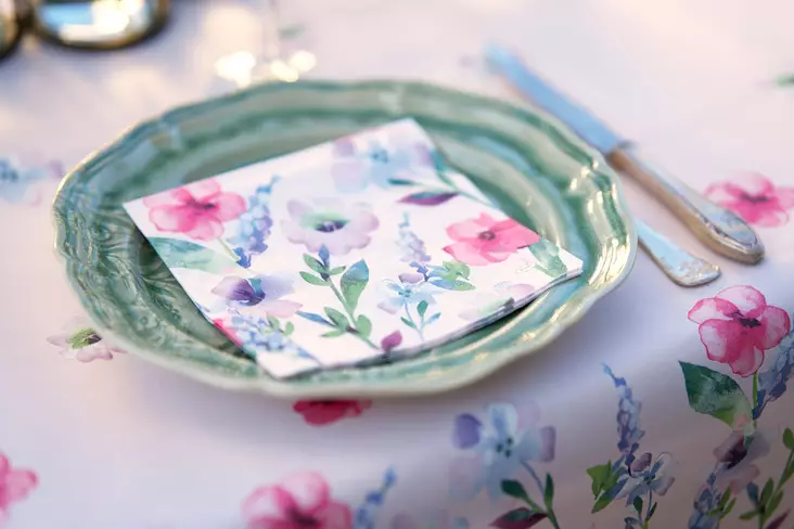 Duni Lautasliina 33cm Everbloom - Lautasliinat - 7321012091347 - 1