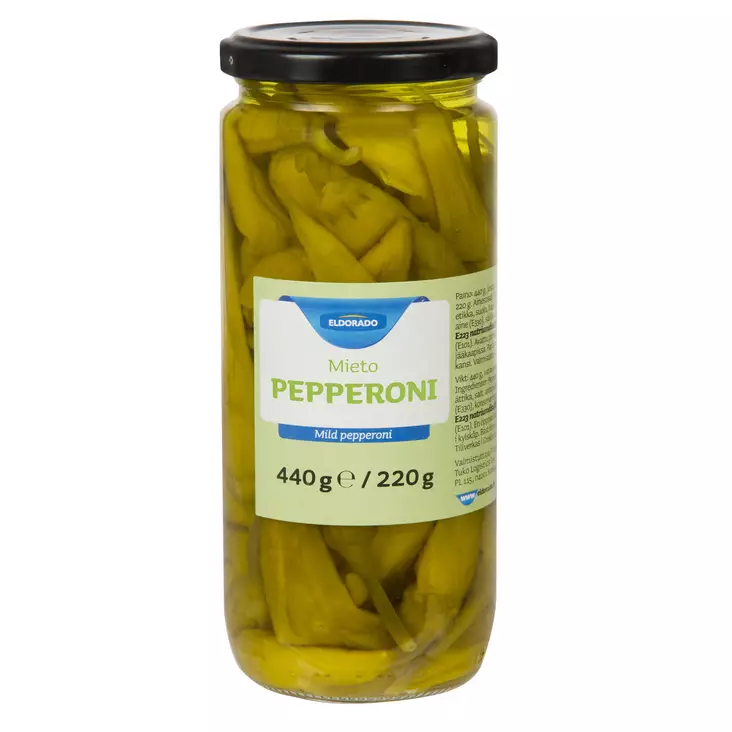 Eldorado mieto pepperoni 440/220g - Valmisruokasäilykkeet - 6430075662027 - 1