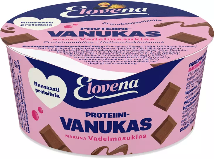 ELOVENA PROTEIINIVANUKAS VAD/SUKLAA - Kissat - 6411200001737 - 1