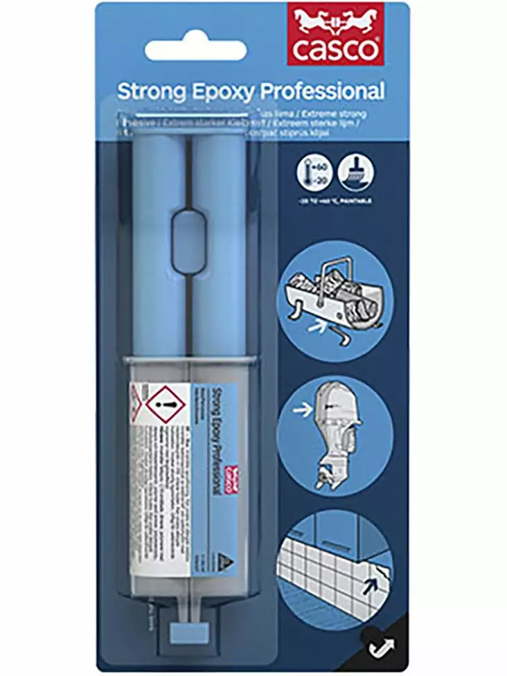 Epoksiliima Casco Strong Epoxy Professional 24ml - Epoksit ja 2K liimat - 7612895375427 - 1