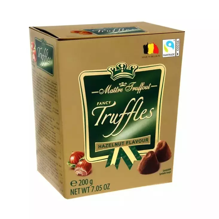 Fancy Gold truffels hazelnut 200g - Suklaat - 9002859038747 - 1