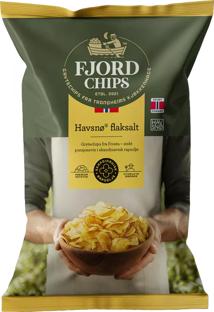 FjordChips merisuola 150g - Sipsit, snacksit ja pähkinät - 7073298000147 - 1