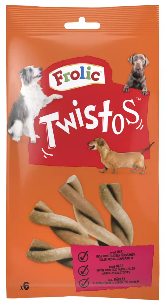 Frolic Twistos 105g - Koiran herkut - 5998749140277 - 1