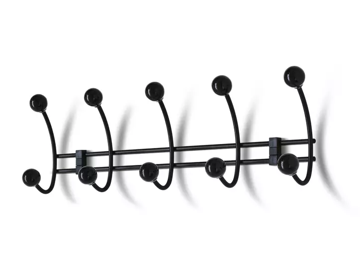 Habo vaatenaulakko Berry-5 musta 435mm - Koukut ja naulakot - 7317900302237 - 1