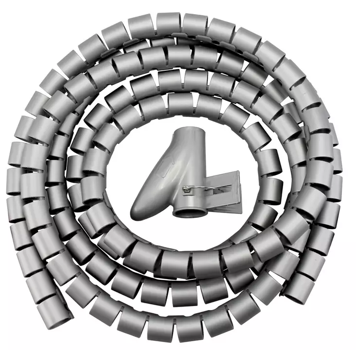 Harju kaapelipiilo harmaa 2,5m - Kaapelipiilot, -kourut ja putket - 6438140901927 - 1