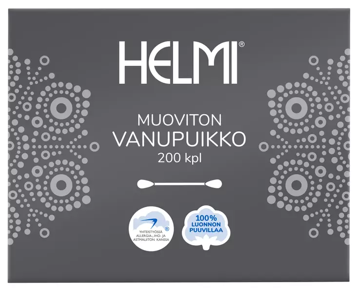 HELMI VANUPUIKKO MUOVITON 200 KPL - Hiustenhoito ja hiuskoristeet - 6414100131757 - 1