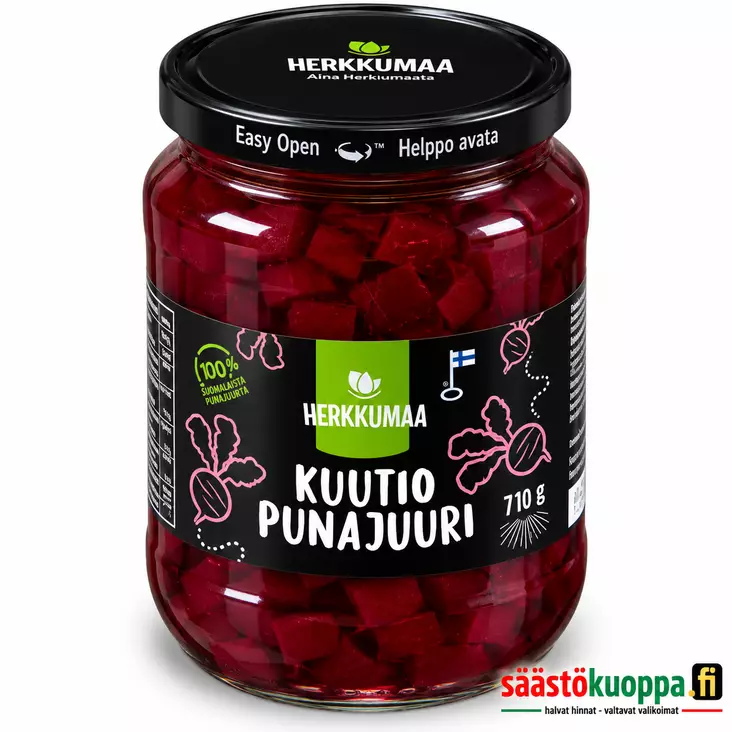 Herkkumaa Punajuuri ikuutio 710/440g - Säilykkeet, hillot ja marmeladit - 6410840066557 - 1