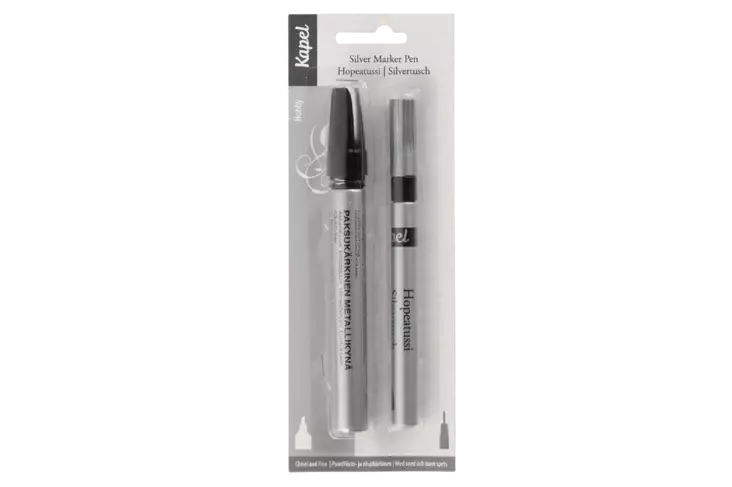 Hopeatussi ohut+paksu - Muut toimistotarvikkeet - 6410411523977 - 5