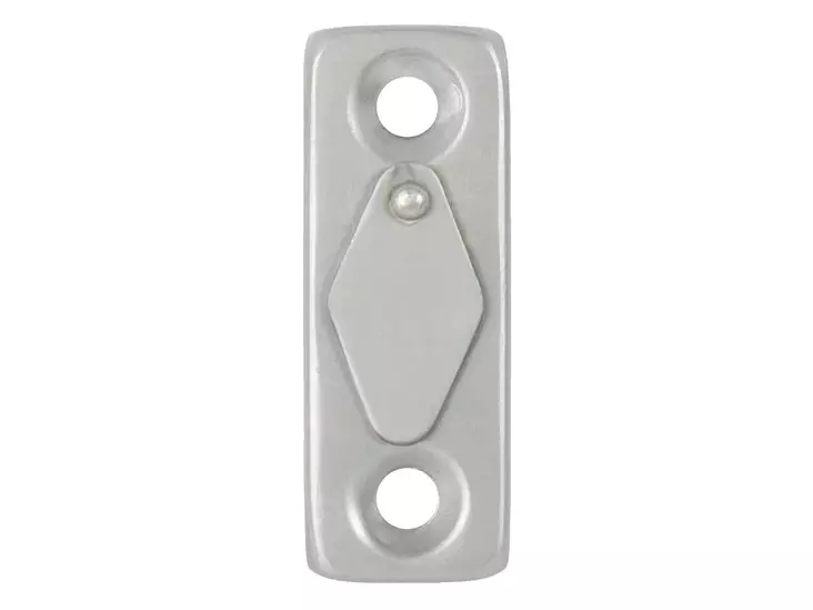 Ikkunakilpi läpällä 602 mattakromi 2kpl - Ikkunahelat - 6414675104057 - 1