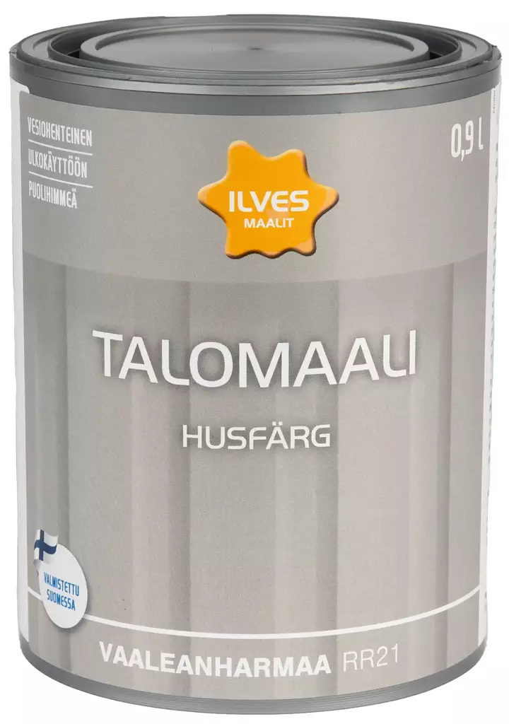 Ilves Talomaali Vaaleanharmaa RR21 0,9L - Talomaalit - 6430026954867 - 1