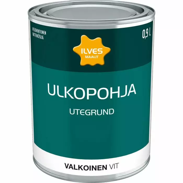 Ilves Ulkopohja Valkoinen 0,9L - Pohjamaalit ulkoseinille - 6430026958827 - 1