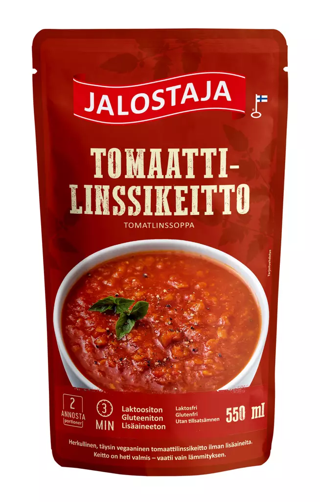 Jalostaja tomaattilinssikeitto 550ml - Kuivaruoka-aineet, keitot ja kastikkeet - 6409536651337 - 1