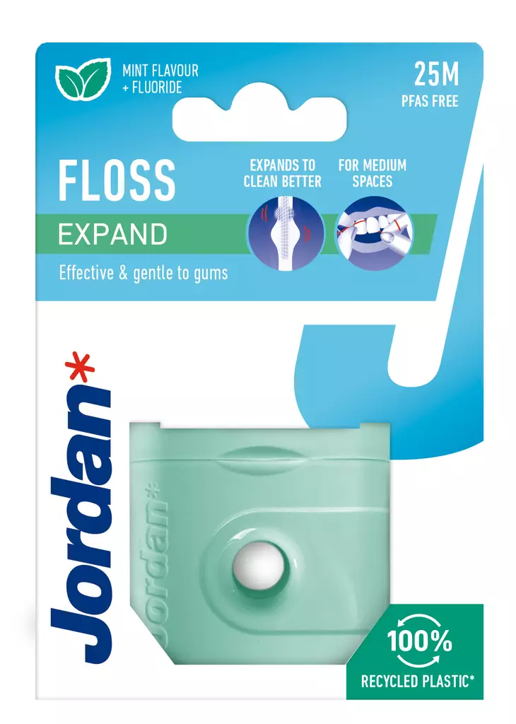 Jordan Expand floss hammaslanka 25m - Suunhoitotarvikkeet & suuvedet - 7046110052457 - 1