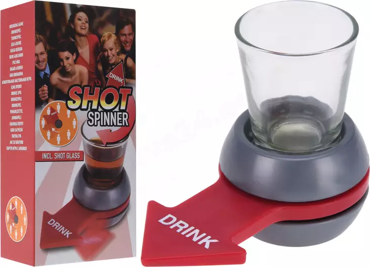 Juomapeli shot spinner - Lautapelit ja seurapelit - 8719202491807 - 1