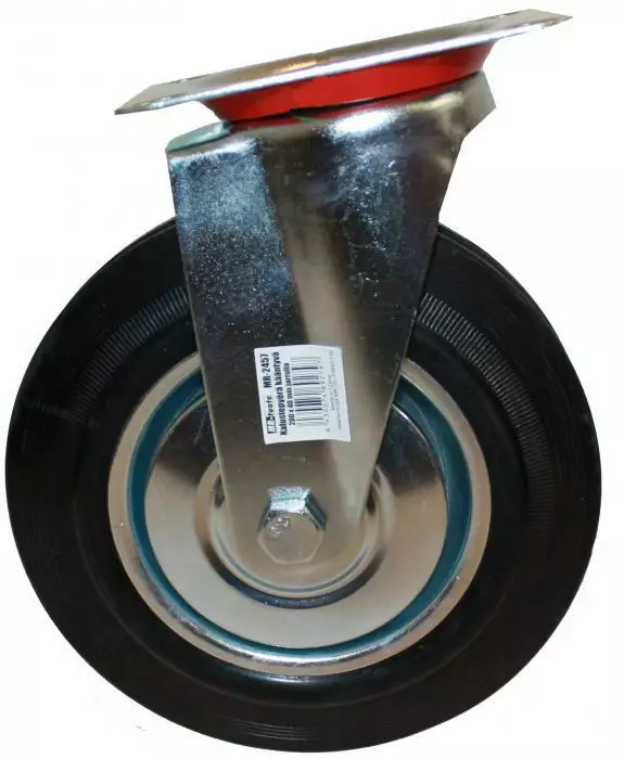 Kalustepyörä kääntyvä 200x40mm - Huonekalupyörät - 6430074692797 - 1