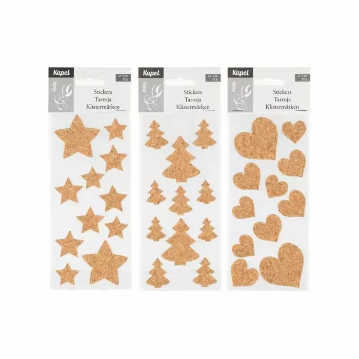 Kapel korkkitarra 11 kpl lajitelma - Tarrat - 6410416202037 - 1