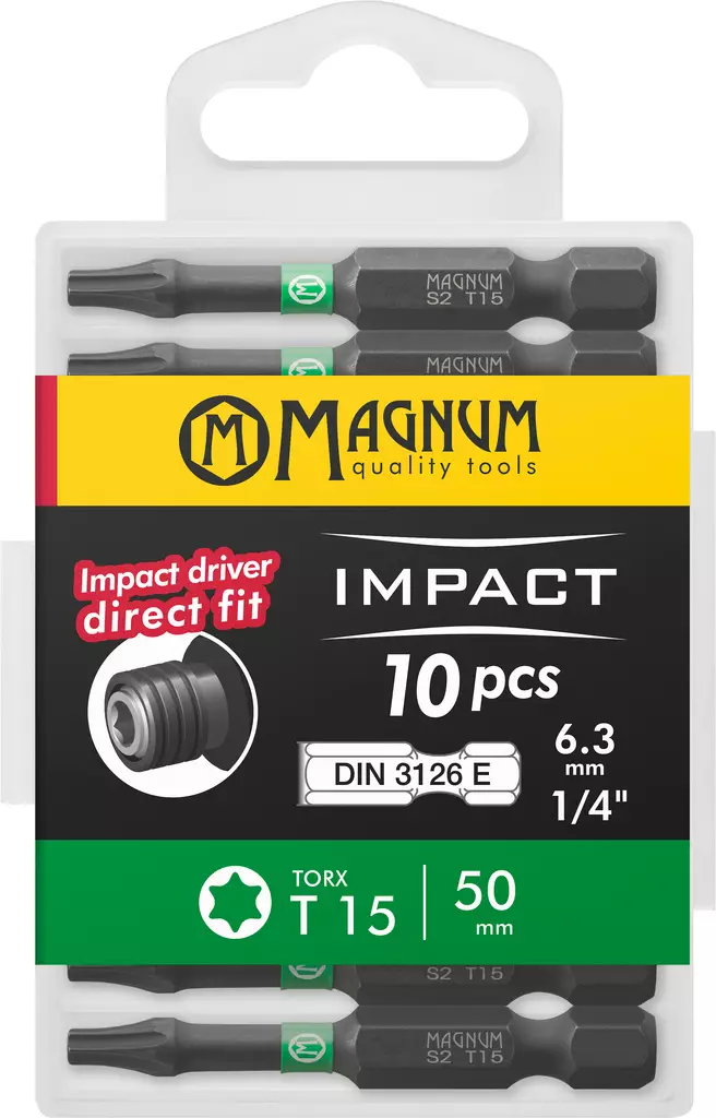 Kärki Impact 10kpl T15 50mm - Ruuvauskärjet - 6418868198557 - 1