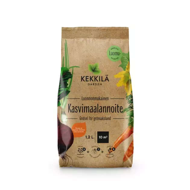 Kekkilä Kasvimaalannoite 1kg - Maanparannus- ja kateaineet - 6433000294577 - 1