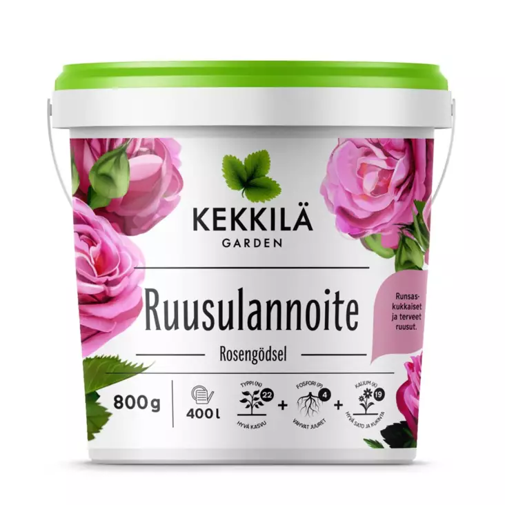 Kekkilä ruusulannoite 800g - Puutarhalannoitteet - 6433000620857 - 1