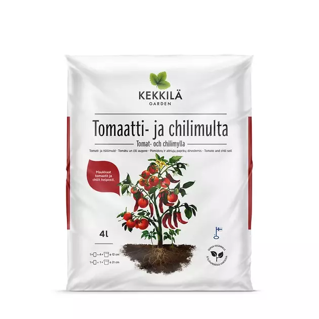 Kekkillä tomaatti ja chilimulta 4L - Mullat ja turpeet - 6433000294607 - 1