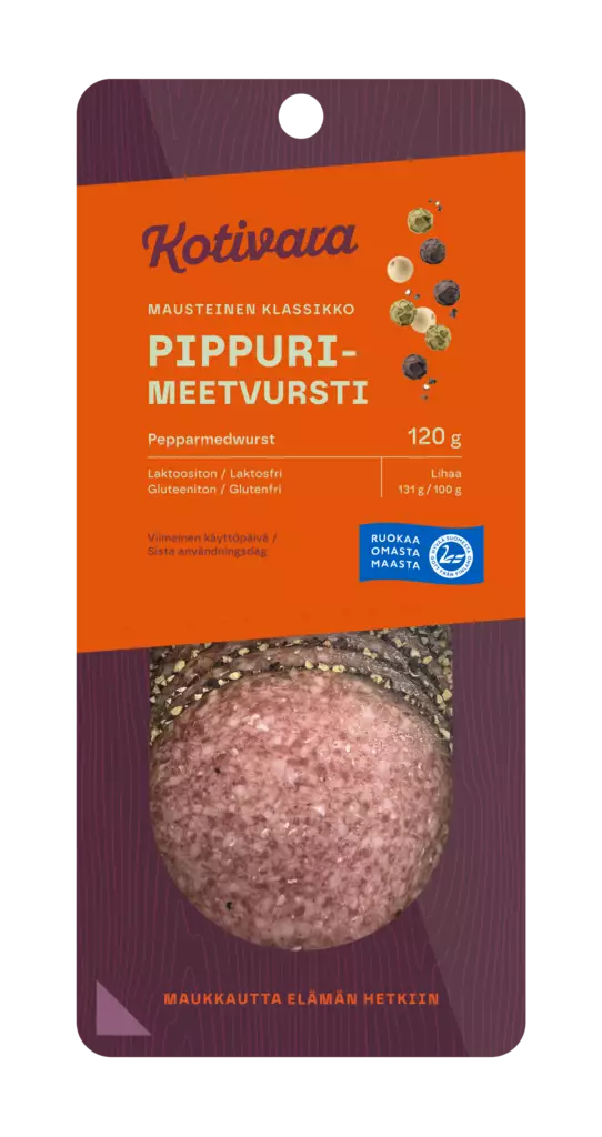 Kotivara pippurimeetvursti 120g - Elintarvikkeet - 6409630007627 - 1