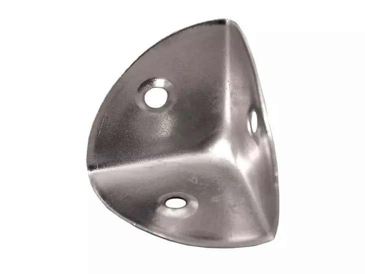 Kulmakappale 821 teräs / niklattu 25 x 25 x 25 mm - Kalustehelat - 6414671050327 - 1