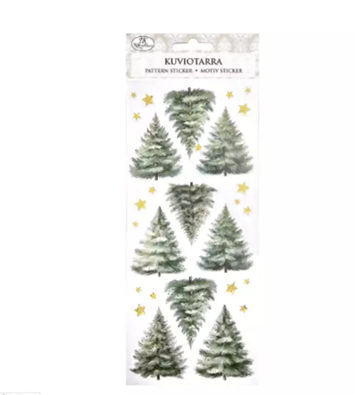 Kuviotarra Kuuset kulta - Tarrat - 6417715127047 - 1