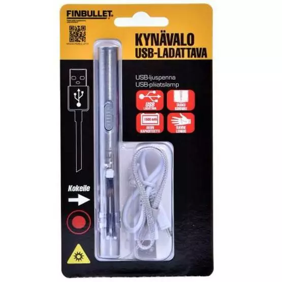 Kynävalo led usb-ladattava - Taskulamput - 6438152098677 - 1