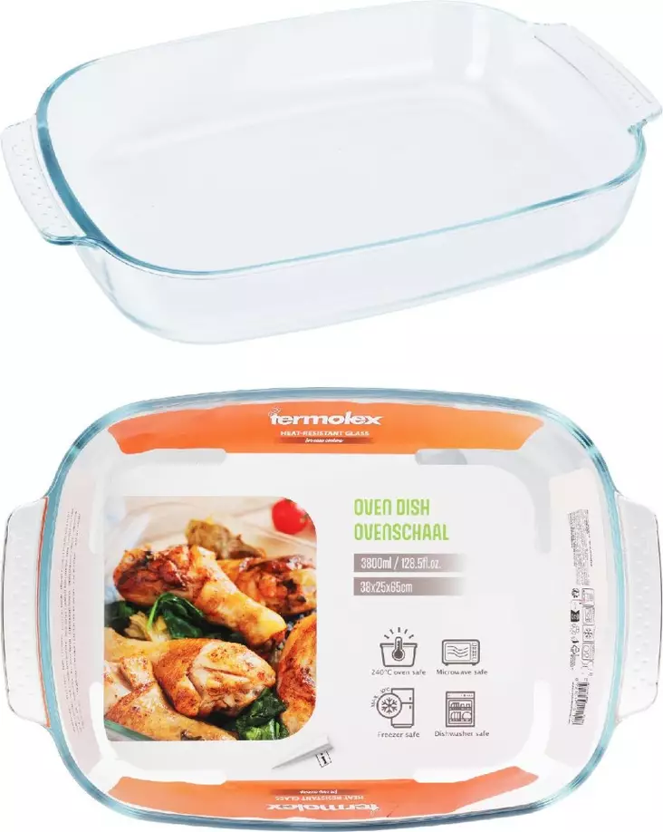 Lasinen uunivuoka 3800ml - Uunivuoat - 8721037101127 - 1