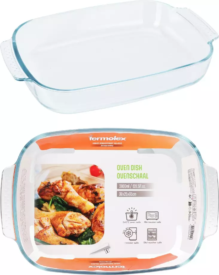 Lasinen uunivuoka 3800ml - Uunivuoat - 8721037101127 - 1