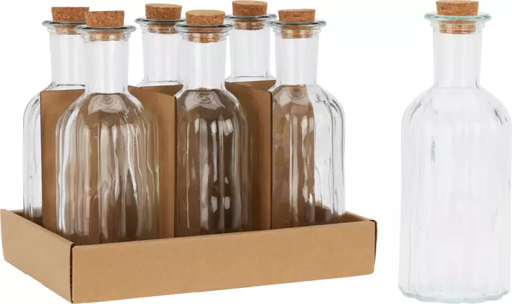 Lasipullo korkilla 500ml - Lasipullot ja -purkit - 8721037573887 - 1