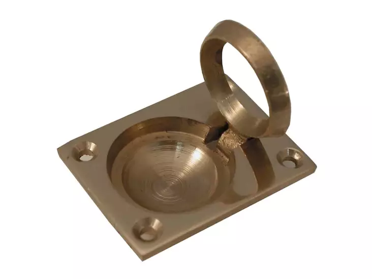 Lattialuukunvedin 38/50mm 802 messinki - Vetimet ja nupit - 6414671010987 - 1