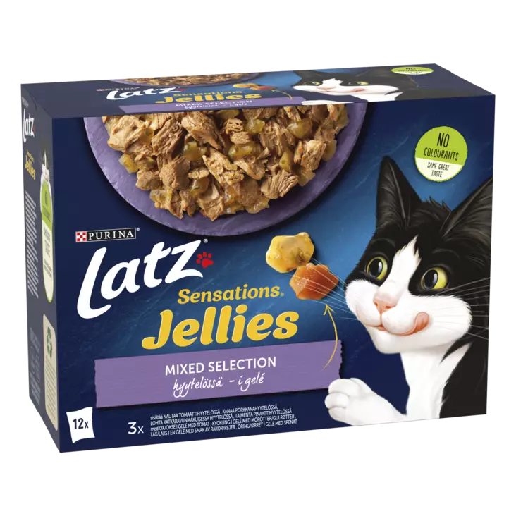 LATZ SENSATIONS JELLIES 12X85G MIX HYYT. - Poistokori - 7613039847657 - 1
