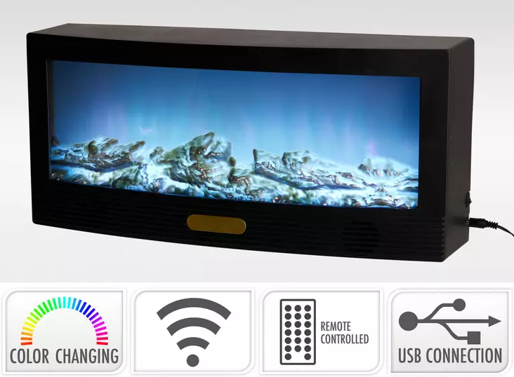 Led-sisustustakka 50x23cm USB - Jouluvalot - 8721461099847 - 1