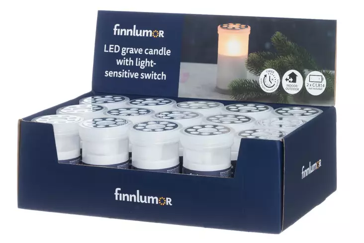 Led hautaktnttilä hämäräkytkimellä - Led-kynttilät - 6410412031877 - 5