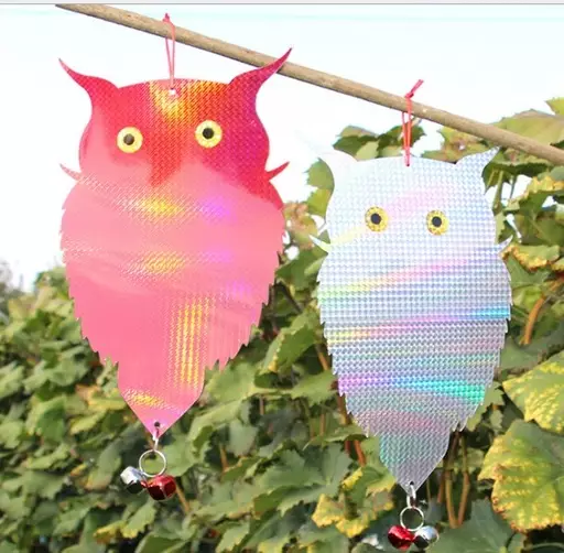 Linnunpelotin pöllö pvc laser 41,5x20cm - Tuhoeläinten ja rikkakasvien torjunta - 6438159318327 - 1