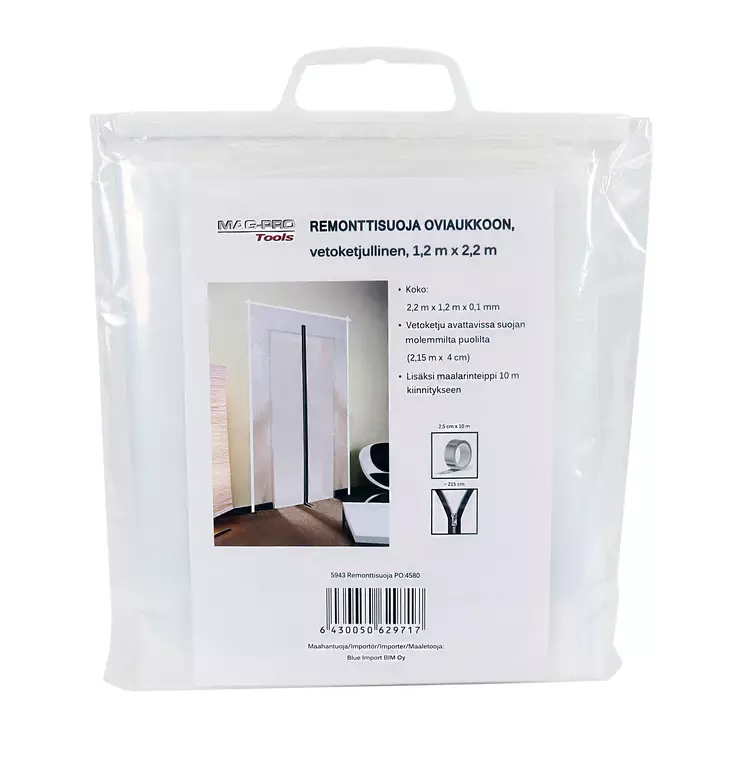Mag-Pro remonttisuoja oviaukkoon - Rakennusmuovit ja -paperit - 6430050629717 - 1