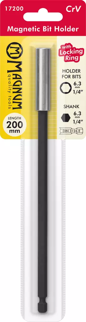 Magneettipidin Bits 1/4" 200mm - Ruuvauskärjet - 6418868172007 - 1