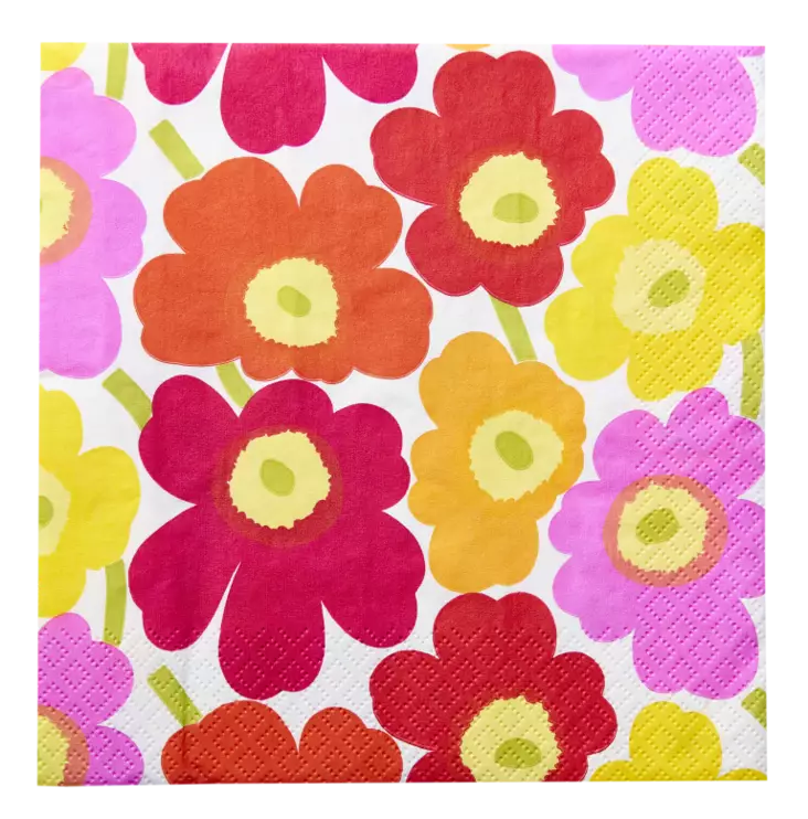 Marimekko Lautasliina Mini Unikko 24cm - Lautasliinat - 6411632140127 - 1